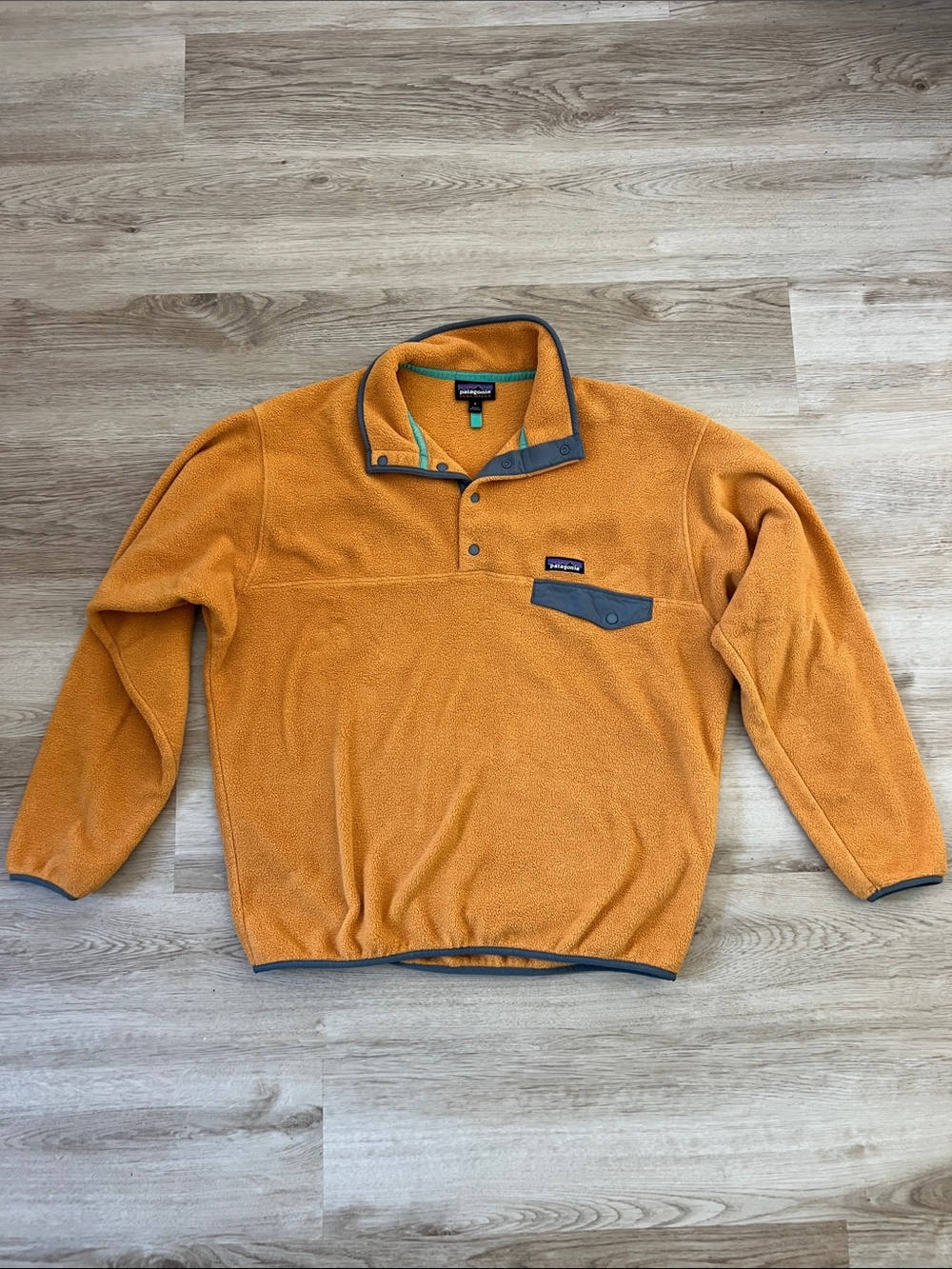 Patagonia Orange Fleece Pullover